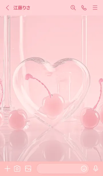 [LINE着せ替え] babypink first love02_1の画像2