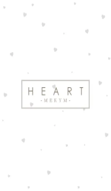 [LINE着せ替え] HEART-GRAY SIMPLE 7の画像1