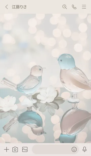 [LINE着せ替え] glass bird01_1の画像2