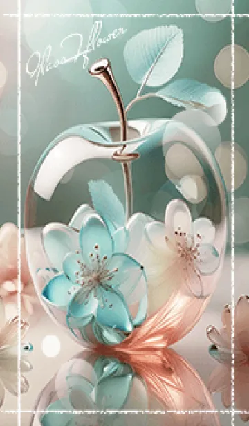 [LINE着せ替え] brown glass flower03_1の画像1