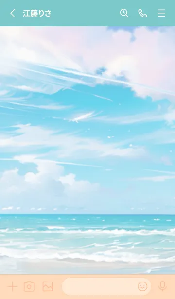 [LINE着せ替え] BlueBlueOcean-Natural Style-の画像2