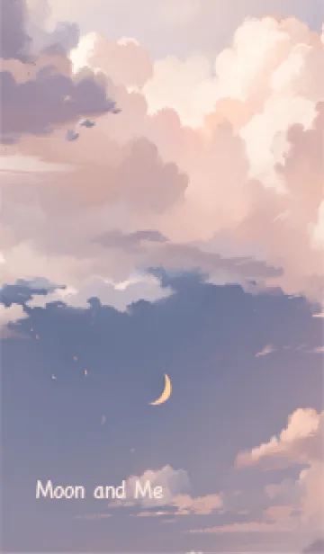 [LINE着せ替え] moon and meの画像1