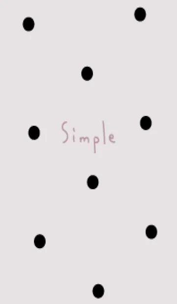 [LINE着せ替え] 水玉シンプル：ピンクベージュの画像1
