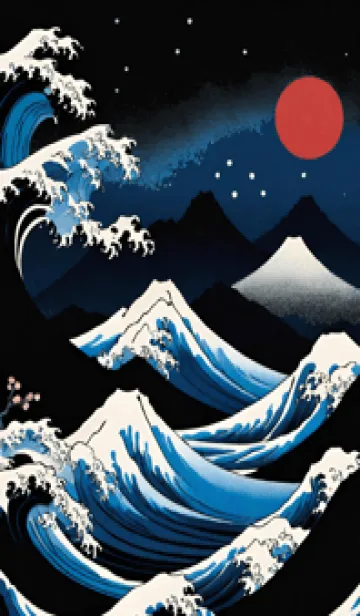 [LINE着せ替え] 浮世絵 ミャオミャオ 930891の画像1