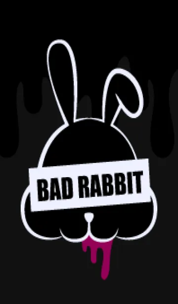 [LINE着せ替え] BLACK - BAD RABBIT DARK 12の画像1