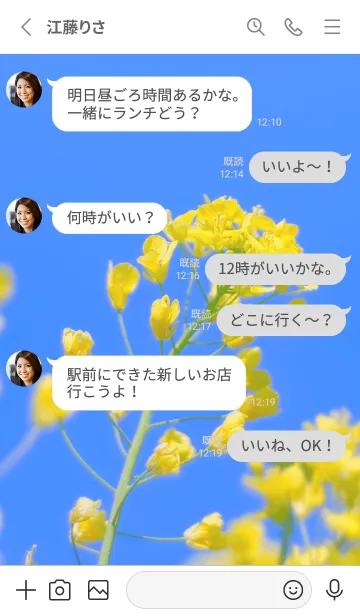 [LINE着せ替え] Canola Flower Photo #1-2 Not AIの画像3