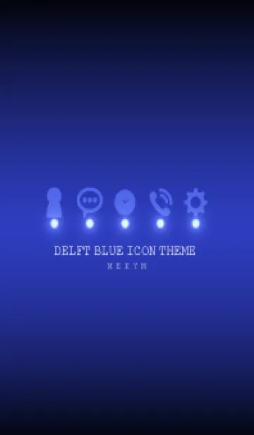 [LINE着せ替え] DELFT BLUE ICON THEME -MEKYM-の画像1