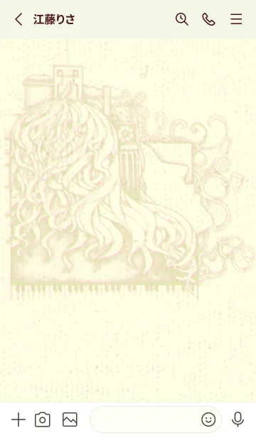 [LINE着せ替え] ピアノとイメージ 若芽の画像2