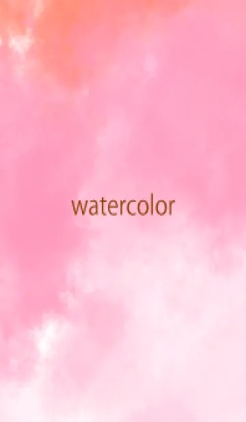 [LINE着せ替え] watercolor pink&orange 58の画像1