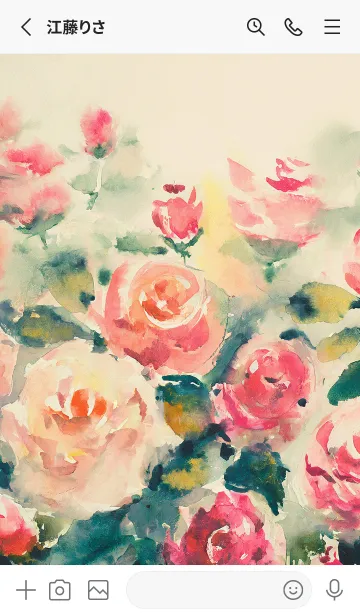 [LINE着せ替え] 薔薇(バラ)の花の着せかえ(R4092)の画像2