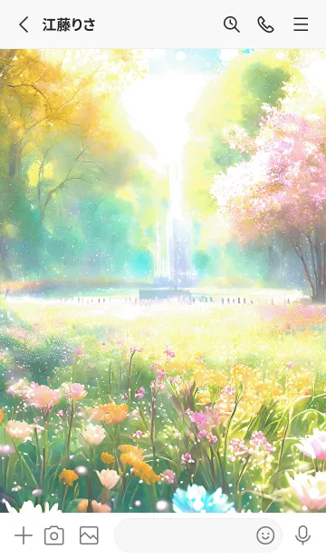 [LINE着せ替え] 優美な春の風景の着せかえ(Spring-796)の画像2