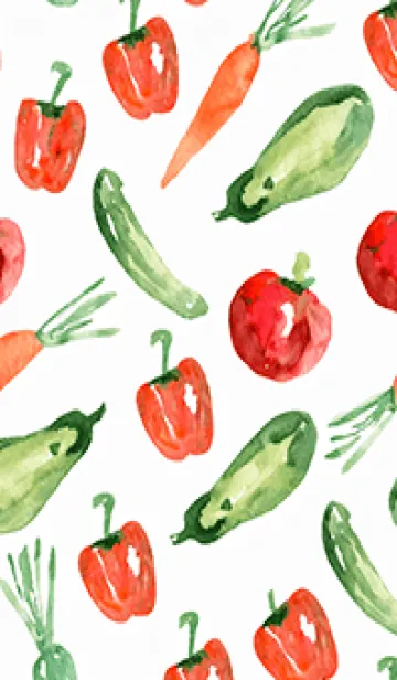 [LINE着せ替え] 【シンプル】お野菜の着せかえ#929の画像1
