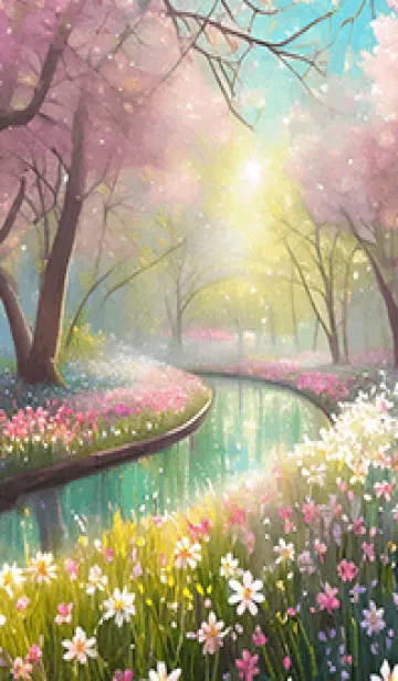 優美な春の風景の着せかえ(Spring-800)の着せ替えメイン画像