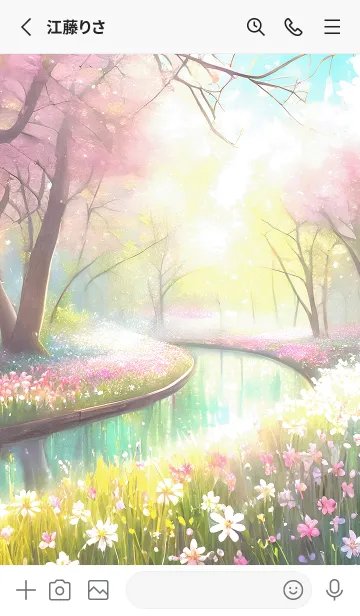 [LINE着せ替え] 優美な春の風景の着せかえ(Spring-800)の画像2