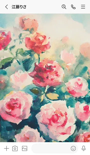 [LINE着せ替え] 薔薇(バラ)の花の着せかえ(R4097)の画像2