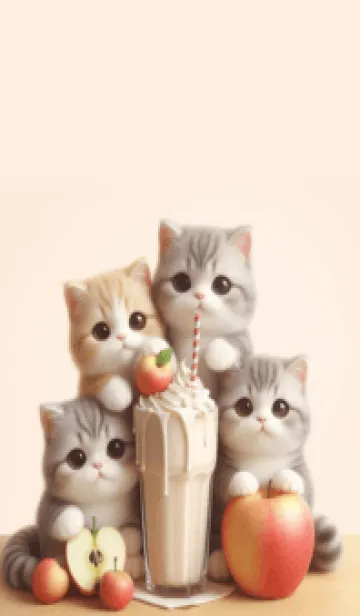 [LINE着せ替え] cutee catの画像1