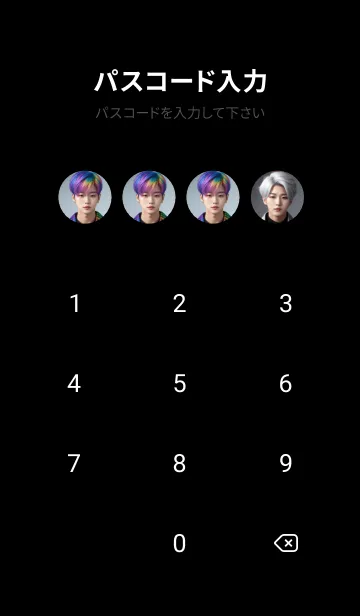 [LINE着せ替え] アイドル×ヒーロー ブラックバージョンの画像4