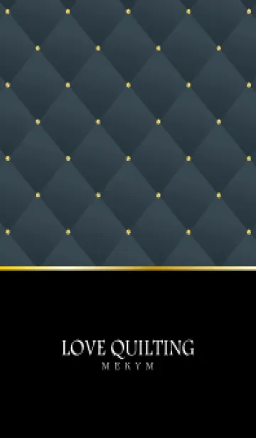[LINE着せ替え] LOVE QUILTING -chic dusky blue green-の画像1