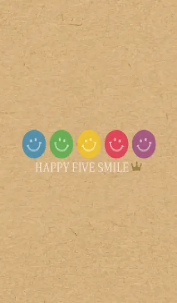 [LINE着せ替え] HAPPY-FIVE SMILE CROWN 6の画像1