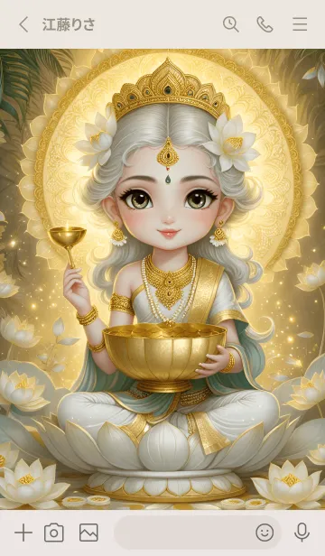 [LINE着せ替え] Lakshmi, good luck, wealth,(JP)の画像2