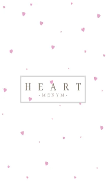 [LINE着せ替え] HEART-PINK SIMPLE 7の画像1