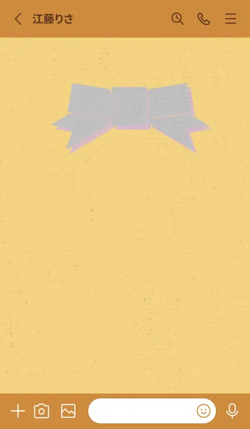 [LINE着せ替え] リボンのきせかえ ほほえみの画像2