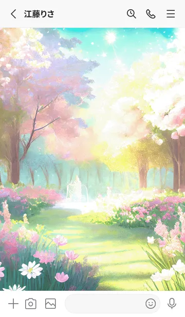 [LINE着せ替え] 優美な春の風景の着せかえ(Spring-807)の画像2