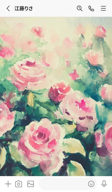 [LINE着せ替え] 薔薇(バラ)の花の着せかえ(R4109)の画像2