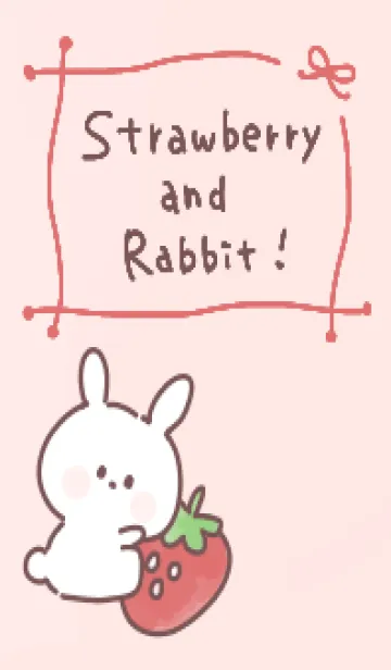 [LINE着せ替え] Strawberry and Rabbit ！の画像1