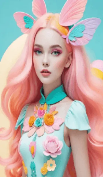 [LINE着せ替え] 妖精の少女 wUZyEの画像1