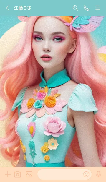 [LINE着せ替え] 妖精の少女 wUZyEの画像2