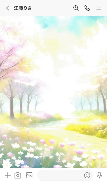 [LINE着せ替え] 優美な春の風景の着せかえ(Spring-810)の画像2