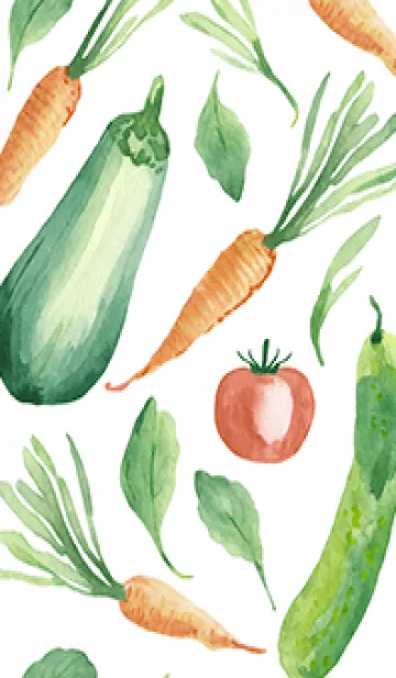 [LINE着せ替え] 【シンプル】お野菜の着せかえ#941の画像1