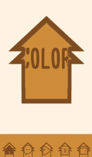 [LINE着せ替え] brown color T59の画像1