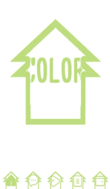 [LINE着せ替え] green color T114の画像1