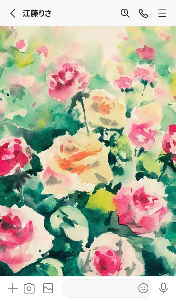 [LINE着せ替え] 薔薇(バラ)の花の着せかえ(R4103)の画像2