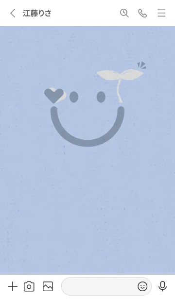 [LINE着せ替え] スマイル＆新芽 マウスの画像2