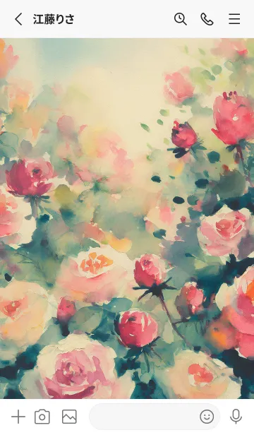 [LINE着せ替え] 薔薇(バラ)の花の着せかえ(R4102)の画像2