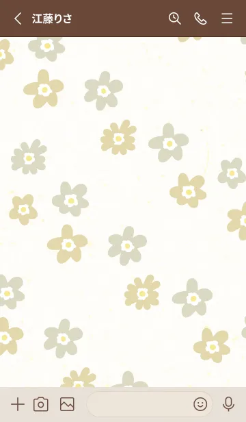 [LINE着せ替え] 花 斜め5の画像2