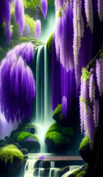 [LINE着せ替え] 紫藤花の季 Y4YZUの画像1