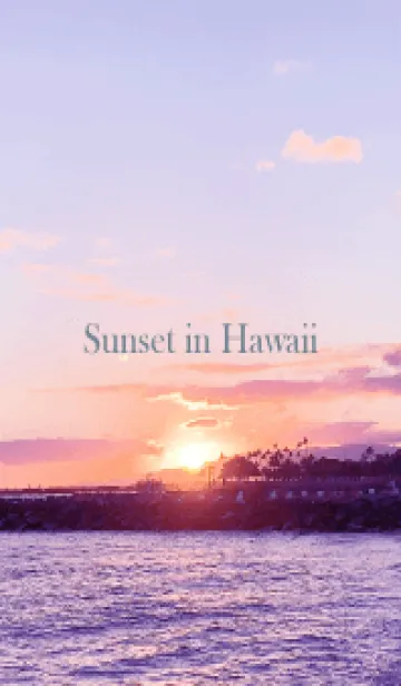 [LINE着せ替え] Sunset in Hawaii 16の画像1