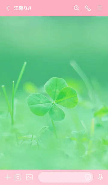 [LINE着せ替え] 四つ葉のクローバー Photo #5-2 Not AIの画像2