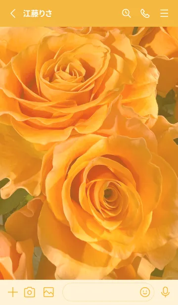 [LINE着せ替え] Yellow flowers-hisatoto 4の画像2