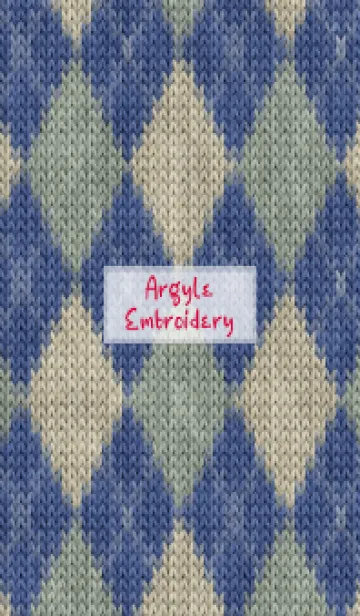 [LINE着せ替え] Argyle Embroidery 89の画像1