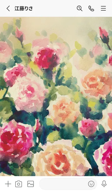 [LINE着せ替え] 薔薇(バラ)の花の着せかえ(R4112)の画像2