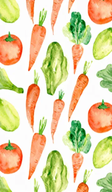 [LINE着せ替え] 【シンプル】お野菜の着せかえ#950の画像1