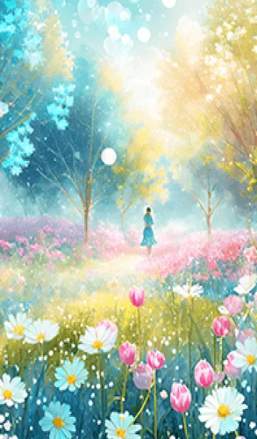 [LINE着せ替え] 優美な春の風景の着せかえ(Spring-818)の画像1