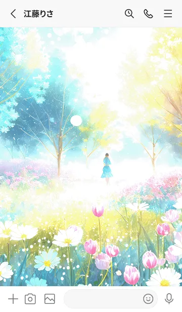 [LINE着せ替え] 優美な春の風景の着せかえ(Spring-818)の画像2