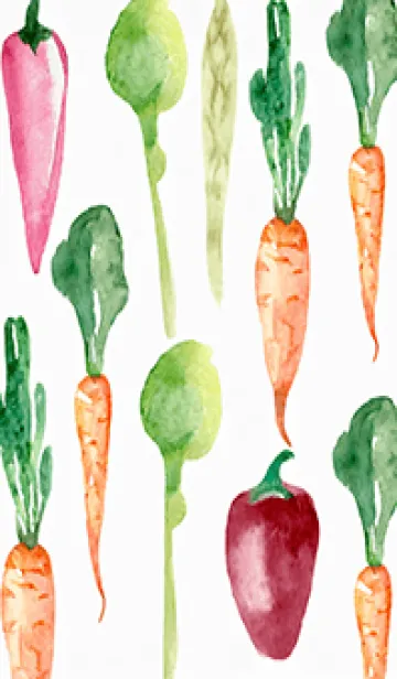 [LINE着せ替え] 【シンプル】お野菜の着せかえ#948の画像1