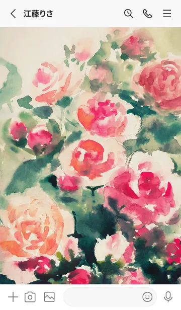 [LINE着せ替え] 薔薇(バラ)の花の着せかえ(R4115)の画像2